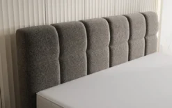 Boxspringbett Nala in Strukturstoff mit Schwebeoptik
