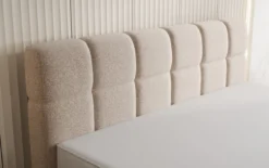 Boxspringbett Nala in Strukturstoff mit Schwebeoptik