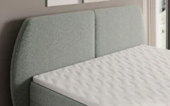 Boxspringbett Nara in Strukturstoff mit Stauraum