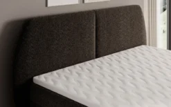Boxspringbett Nara in Strukturstoff mit Stauraum