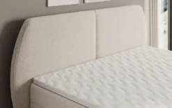 Boxspringbett Nara in Strukturstoff mit Stauraum