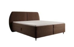 Boxspringbett Nara in Strukturstoff mit Stauraum
