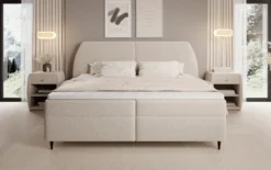 Boxspringbett Nara in Strukturstoff mit Stauraum