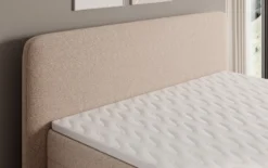 Boxspringbett Nea in Strukturstoff mit Stauraum