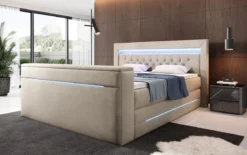 Boxspringbett Neptun mit TV Lift und RGB