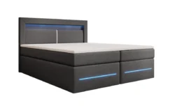 Boxspringbett Nera mit LED, USB und Stauraum