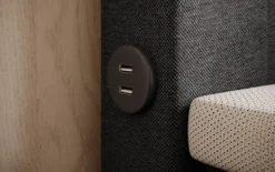 Boxspringbett Nera mit LED, USB und Stauraum