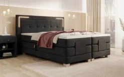 Boxspringbett Noctis Samt elektrisch verstellbar mit LED