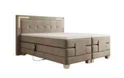 Boxspringbett Noctis Samt elektrisch verstellbar mit LED