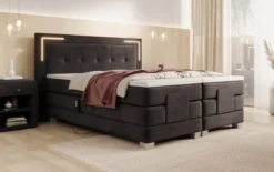 Boxspringbett Noctis Samt elektrisch verstellbar mit LED