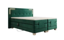 Boxspringbett Noctis Samt elektrisch verstellbar mit LED