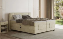 Boxspringbett Noela Samt elektrisch verstellbar