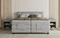 Boxspringbett Noela Samt elektrisch verstellbar