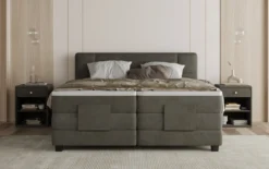 Boxspringbett Noela Samt elektrisch verstellbar