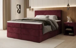 Boxspringbett Norella mit Stauraum in Samt