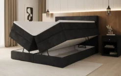 Boxspringbett Noren mit Stauraum in Cord