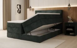 Boxspringbett Noren mit Stauraum in Cord