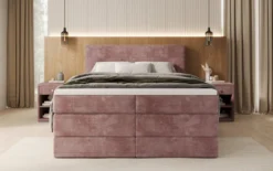 Boxspringbett Noren mit Stauraum in Cord