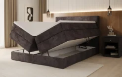 Boxspringbett Noren mit Stauraum in Cord