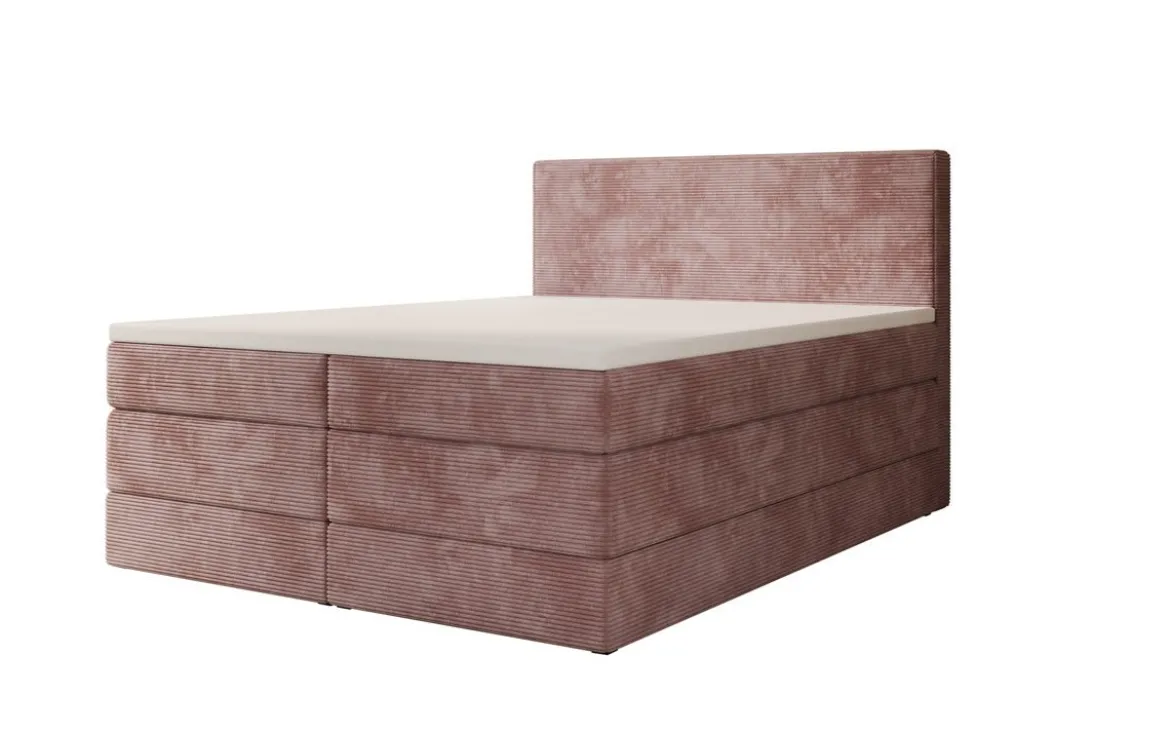 Boxspringbett Noren mit Stauraum in Cord
