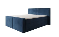 Boxspringbett Ophelia II mit hochklappbarem Stauraum in Samt