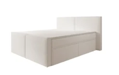 Boxspringbett Ophelia II mit Schubladen in Teddy Bouclé
