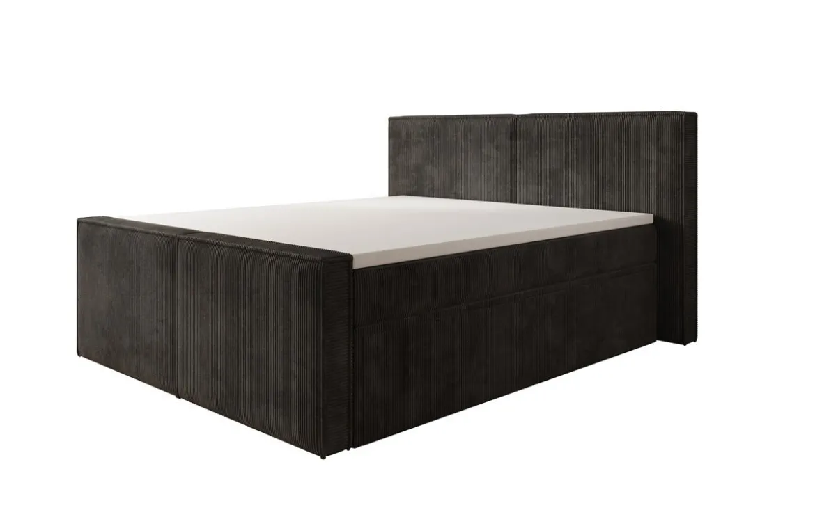 Boxspringbett Ophelia II mit Schubladen in Cord