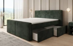 Boxspringbett Ophelia II mit Schubladen in Cord