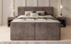 Boxspringbett Ophelia II mit Schubladen in Cord