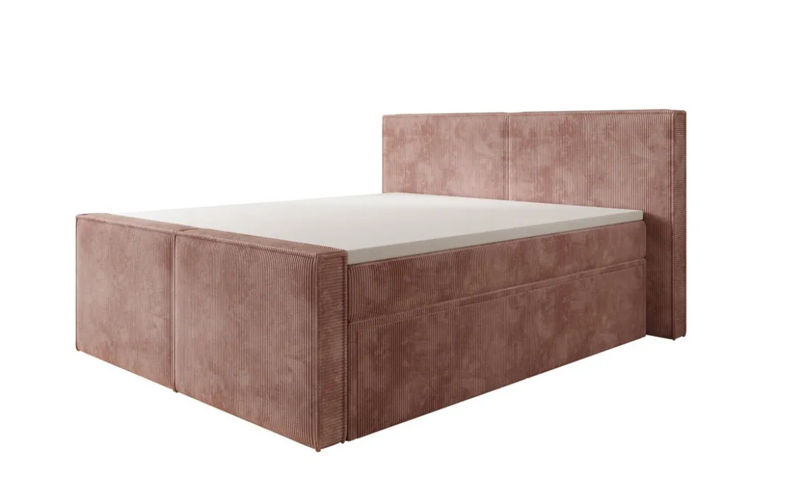 Boxspringbett Ophelia II mit Schubladen in Cord