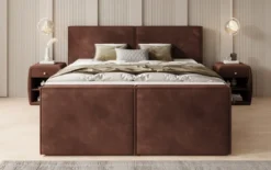 Boxspringbett Ophelia II mit Schubladen in Samt
