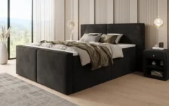 Boxspringbett Ophelia II mit Schubladen in Samt