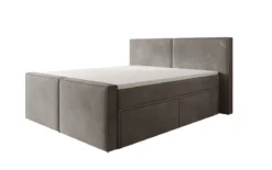 Boxspringbett Ophelia II mit Schubladen in Samt