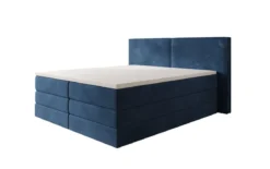 Boxspringbett Ophelia mit hochklappbarem Stauraum in Samt