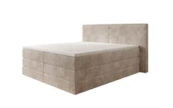 Boxspringbett Ophelia mit hochklappbarem Stauraum in Cord