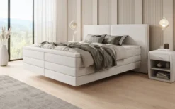 Boxspringbett Ophelia mit Schwebeoptik in Samt