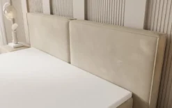 Boxspringbett Ophelia mit Schwebeoptik in Samt