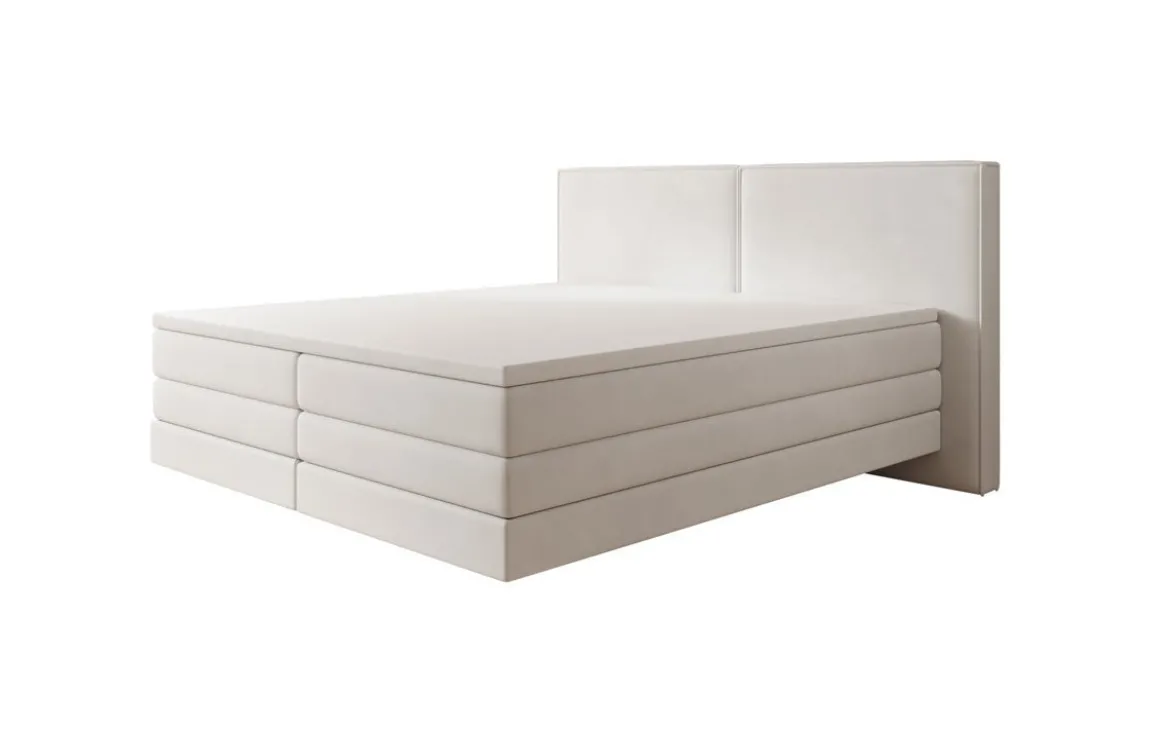 Boxspringbett Ophelia mit Schwebeoptik in Samt