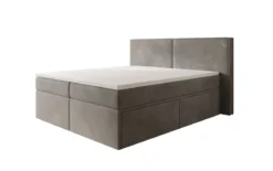 Boxspringbett Ophelia mit Schubladen in Samt