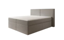 Boxspringbett Ophelia mit Schubladen in Teddy Bouclé