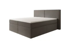 Boxspringbett Ophelia mit Schubladen in Teddy Bouclé