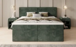 Boxspringbett Ophelia mit Schubladen in Cord