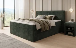 Boxspringbett Ophelia mit Schubladen in Cord