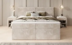 Boxspringbett Ophelia mit Schubladen in Cord