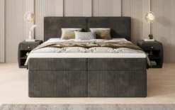 Boxspringbett Ophelia mit Schubladen in Cord