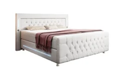 Boxspringbett Paradise mit LED, USB und Füßen