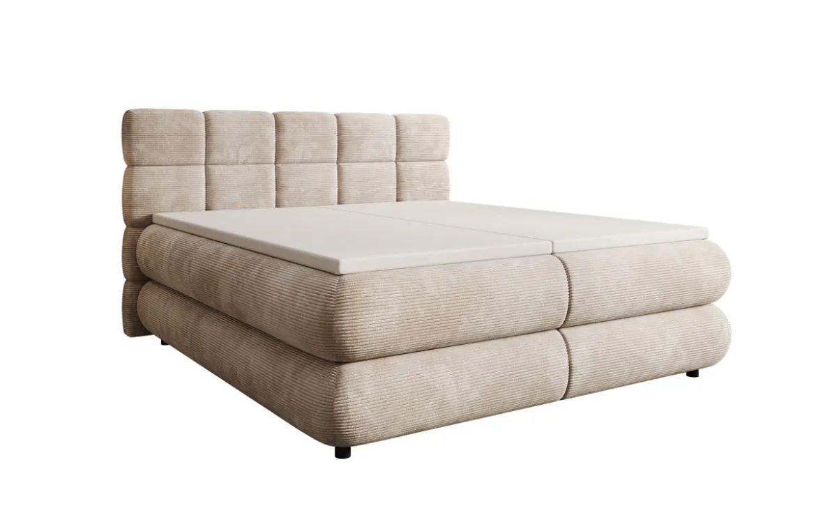 Boxspringbett Relana - elektrisch verstellbar in Cord