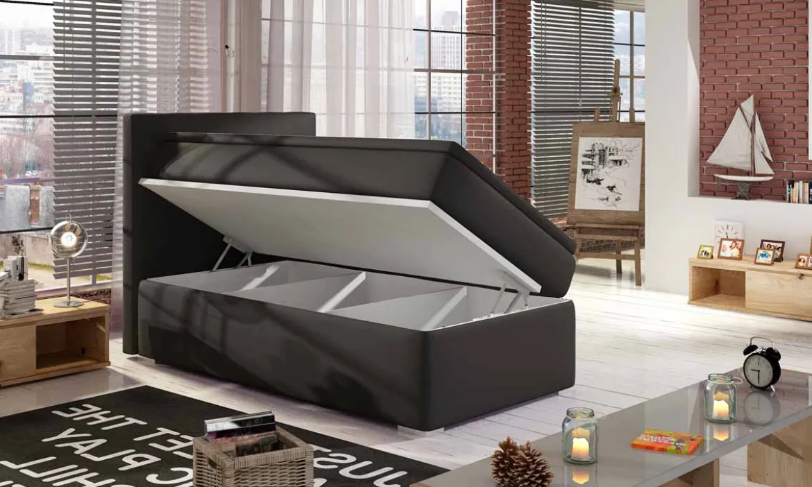 Boxspringbett Relio 90x200 mit Stauraum