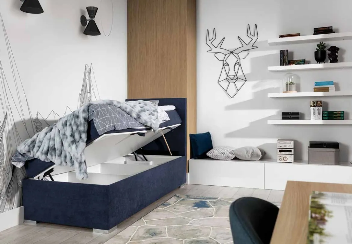Boxspringbett Relio 90x200 mit Stauraum