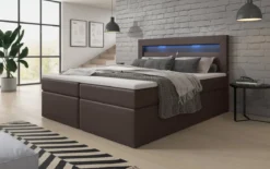 Boxspringbett Reposito mit LED, USB und Stauraum